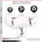 Service Caster 4 Inch Rubber on Cast Iron Caster Set with Ball Bearings 2 Brakes 2 Rigid SCC-20S420-RSB-TLB-2-R-2 - alternate 4